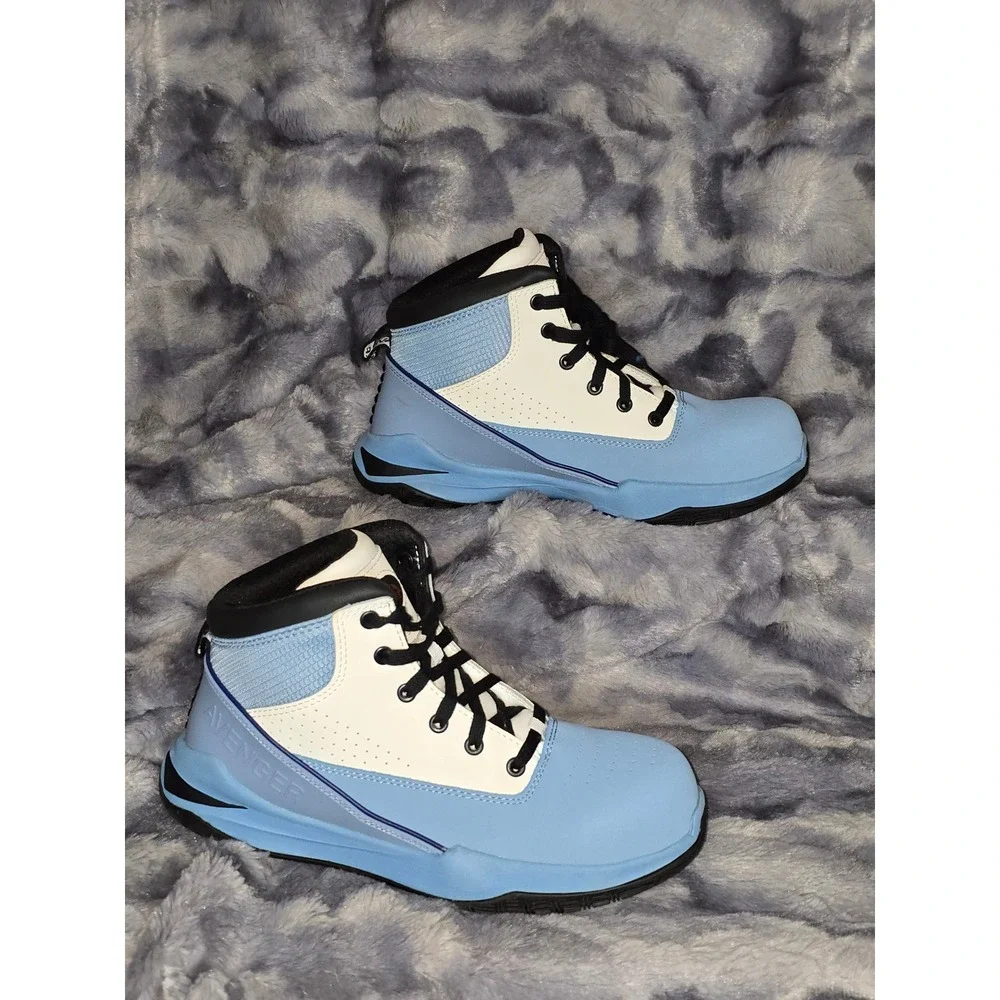 Avenger Men's A801 Reaction Mid Work‎ Boots Composite Toe Blue Size 9.5